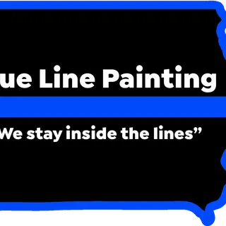 Blue Line Painting