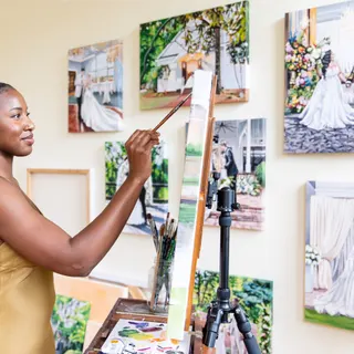 Ruth Oneya Illustrations: Live Wedding Painter