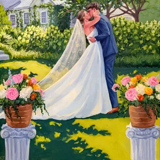 Live Wedding Painter Kaitlin Funkhouser Art
